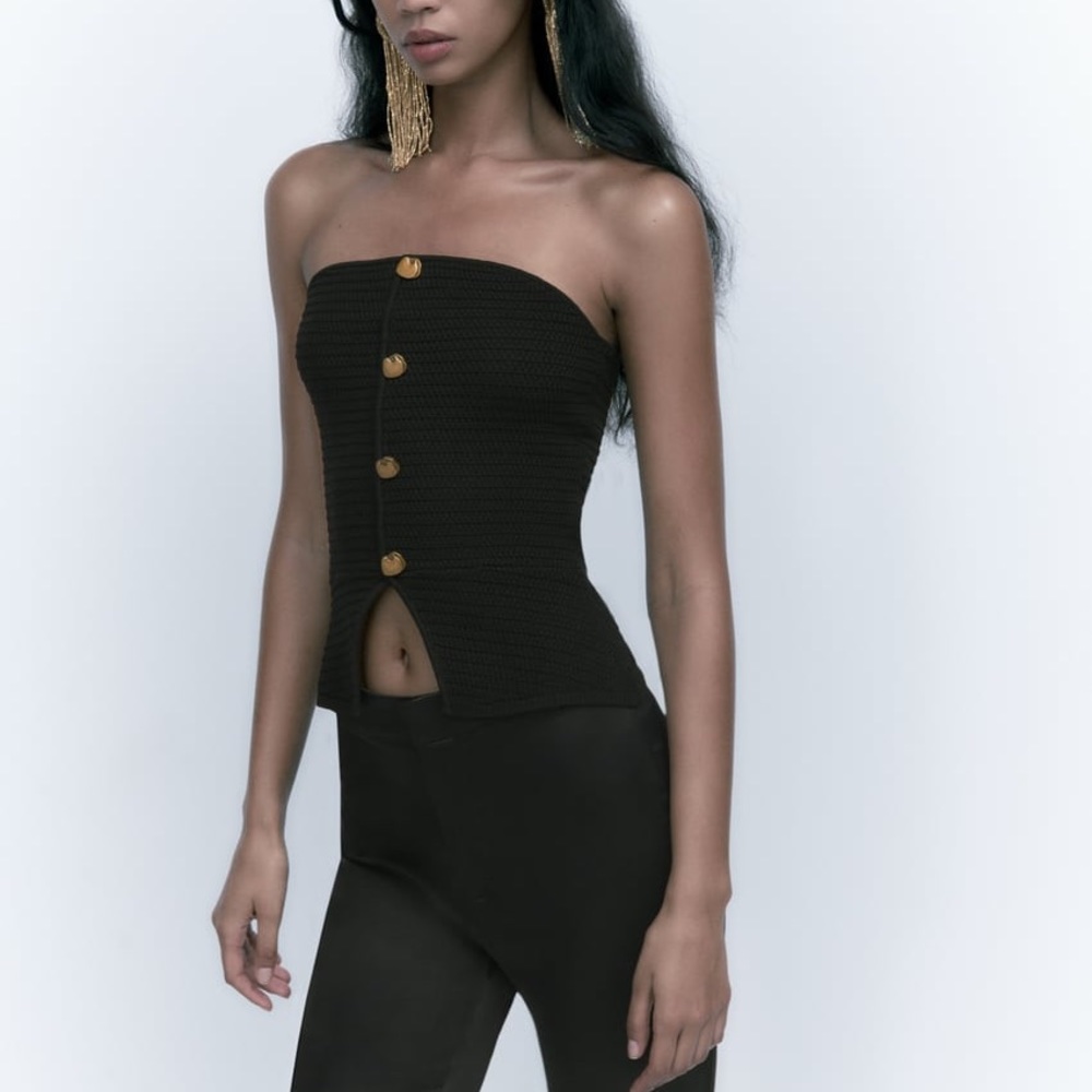 Zara knit tube top